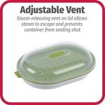 BPA-Free Green Steamer for Fish and Vegetables