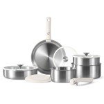 Versatile Induction Cookware Set with Removable Handles