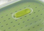 BPA-Free Green Steamer for Fish and Vegetables