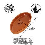 Terracotta Oval Cooking Pots - Set of 2