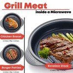 Microwave Grill Pan for Meats and Vegetables