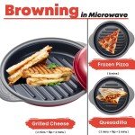 Microwave Grill Pan for Meats and Vegetables