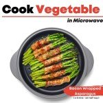 Microwave Grill Pan for Meats and Vegetables