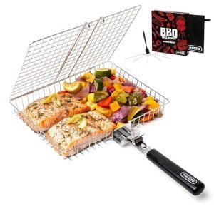 Portable Stainless Steel Grill Basket and Accessories