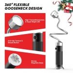 Parrilla Magnética: 2 Luces Flexibles para Cocina