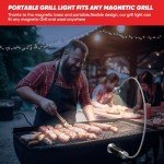 Parrilla Magnética: 2 Luces Flexibles para Cocina