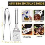 34-Piece BBQ Grill Tool Set with Carrier Bag