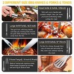 34-Piece BBQ Grill Tool Set with Carrier Bag