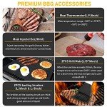34-Piece BBQ Grill Tool Set with Carrier Bag