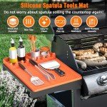 Blackstone-Compatible Silicone Grill Mat - Orange