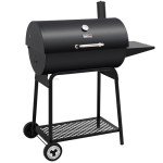 30-Inch Barrel Charcoal Grill for Outdoor Cooking