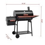 30-Inch Charcoal Grill with Side Tables