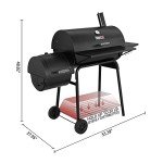 Royal Gourmet 30" BBQ Charcoal Grill & Smoker