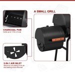 30-Inch Charcoal Grill with Side Tables