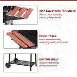 30-Inch Charcoal Grill with Side Tables