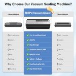 Compact Vacuum Sealer with Storage Bags and Roll