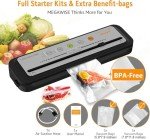 Vacuum Seal Food Saver Machine with Bags and Cutter