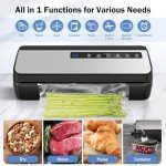 Compact Vacuum Sealer with Storage Bags and Roll
