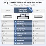 Versatile Vacuum Sealer with Built-In Cutter