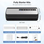 Compact Vacuum Sealer with Storage Bags and Roll