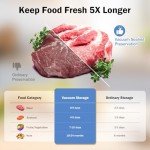 Compact Vacuum Sealer with Storage Bags and Roll