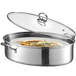 Eglaf 8Qt Stainless Steel Steamer and Stockpot