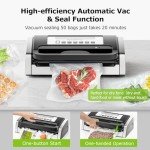 Bonsenkitchen Easy Handle Vacuum Sealer with Cutter