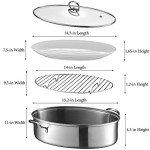 Eglaf 8Qt Stainless Steel Steamer and Stockpot
