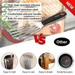 Silicone Edge Fish Spatula Turner Set of 2