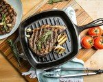 10.5-Inch Pre-Seasoned Cast Iron Grill Pan