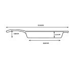 10.5-Inch Pre-Seasoned Cast Iron Grill Pan
