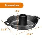 Bruntmor Pre-Seasoned Cast Iron Roasting Pan