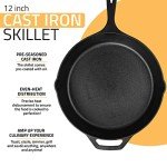 12-Inch Pre-Seasoned Cast Iron Frying Pan