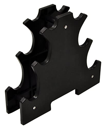 Hexagonal Neoprene Dumbbell Set with Stand