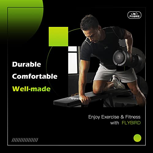 FLYBIRD Adjustable Weight Bench for Full-Body Workout