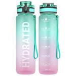 32oz Motivational Water Bottle with Time Marker