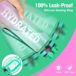 32oz Motivational Water Bottle with Time Marker