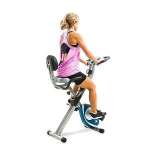 AFTON FB350 Folding Steel Exercise Bike – Silver