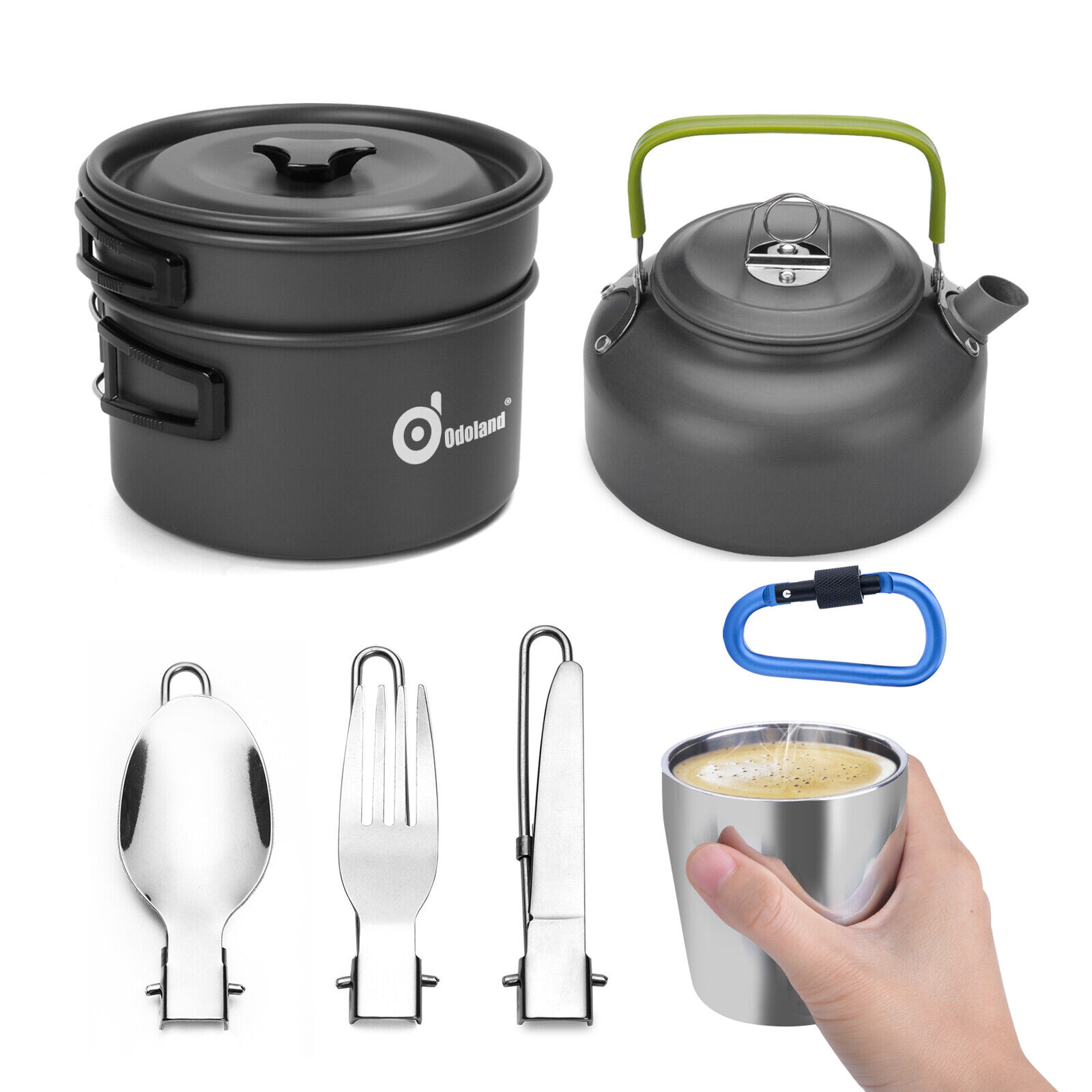 10-Piece Portable Camping Cookware Set