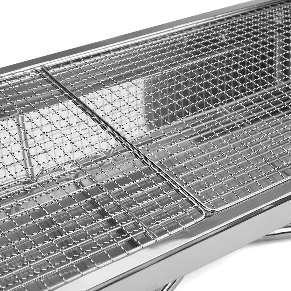 Portable Stainless Steel Charcoal Grill for Camping