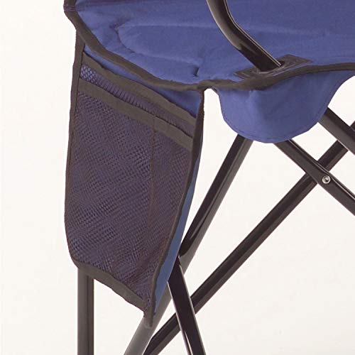 Coleman Blue Quad Chair with Integrated Cooler