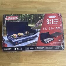 Coleman 3-in-1 Dual Burner Camping Stove – Blue