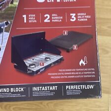 Coleman 3-in-1 Dual Burner Camping Stove – Blue