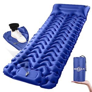 Ultralight Inflatable Camping Sleeping Pad - Blue