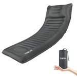 TOBTOS Inflatable Camping Sleeping Pad with Pillow (Grey)