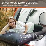 TOBTOS Inflatable Camping Sleeping Pad with Pillow (Grey)