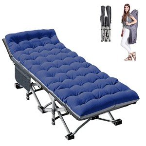 ABORON Camping Cot with Mat and Carry Bag