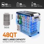 12V Portable Electric Car Refrigerator - 45L