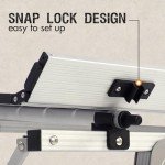 Lightweight Folding Aluminum Camping Table with Adjustable Legs