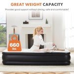 Sweetcrispy 18" Queen Air Mattress with Built-in Pump